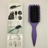 Em Estoque Amazon Cross-Border Modelo Novo Pente Massageador Elástico Modelador de Cabelo Pente Modelador de Cabelo Liso Pente Modelador de Cachos Pente para Cachos Grandes