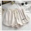 Pantalones Cortos Deportivos Waffleship Transfronterizos para Mujer Verano Estilo Coreano Sueltos Casuales Moda de Palabra A Pantalones Calientes de Pierna Ancha para Usar Afuera
