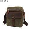 Bolsa de Ombro de Lona Retrô Bolsa para Câmera de Fotografia Bolsa Transversal Masculina Venda Direta da Fábrica Bolsa Masculina Estilo Europeu e Americano Pequena Bolsa de Mensageiro Bolsa de Peito