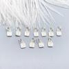 Colgante digital de plata s925 con números del 0 al 9, hecho a mano, con cuentas, pulsera de cuerda, accesorios de joyería de plata, material cuadrado de marca.