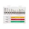 Set de Cuchillos de Grabado de Aleación de Aluminio Cuchillo de Manualidades de Mano Borrador para Diario Sello Papel de Corte Cuchillo de Arte Reparación de Modelos Herramientas de Grabado
