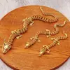 Nova Série Dragão 3D Realista e Poderoso Dragão Chinês Popular Decoração de Mesa Artesanato em Metal Ornatos Atacado