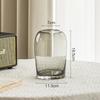 Jarrón de vidrio transparente simple moderno de estilo europeo, jarrón de vidrio de alta calidad, decoración hidropónica para el hogar, de aspecto elegante, estilo ins