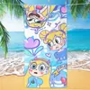Nueva Toalla de Playa al por Mayor Transfronteriza Más Vendida de Dibujos Animados Anime Estrella Mariposa Princesa Toalla de Baño de Microfibra Toalla Infantil
