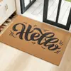 Felpudo de entrada de palmera de coco artificial transfronterizo, alfombra antideslizante para la puerta de entrada, felpudo de bienvenida, alfombrilla para pies, alfombrilla raspadora de barro para exteriores