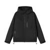 Cortavientos Estilo Pareja Tres-Prueba Chaqueta de Montañismo para Exterior Chaqueta para Hombre y Mujer Holgada Casual con Capucha Top