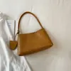 Bolsa de ombro tecida da moda para mulheres 2026 novo modelo bolsa de mão simples para ombro bolsa de grande capacidade para o dia a dia bolsa retrô estilosa