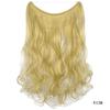 Amazon venda quente linha de pesca peruca de cortina de cabelo feminino de uma peça sem costura peruca de extensão de cabelo fabricante em estoque quente europeu e americano