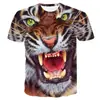 2023 transfronteiriça nova camiseta com impressão digital 3D masculina casual temperamento masculino verão solta manga curta Havaí