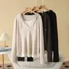 Top Falso de Dos Piezas para Mujer Tallas Grandes Nuevo Estilo Otoño 2025 100kg Estilo Perezoso Sudadera de Punto con Capucha para Chicas Gorditas 8607