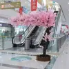 Árvore de Desejos de Flor de Cerejeira Artificial Flor Falsa de Chão Planta Interna Moderna em Vaso Grande Decoração de Casa Árvore Ornamento para Sala de Estar