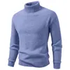 Suéter de cuello alto de invierno para hombre transfronterizo, una capa base cálida casual, moderna y versátil para hombres jóvenes