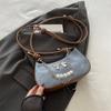 Bolso de Hombro a la Moda Retro 2024 Otoño Nuevo Bolso de Hombro Estilo Occidental Simple Bolso de Perlas Casual para Viajar Bolso Cruzado