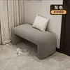 Armário de sapatos de entrada com banco longo integrado aos pés da cama para entrar em casa, uso doméstico, luxo leve, sensação de alta qualidade, banco para trocar de sapatos