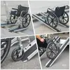 Silla de Ruedas Eléctrica Retráctil Portátil Accesible Estuche de Aviación Carga en Escaleras de Vehículo Peldaños Tablero Rampa Tablero de Alfombra