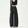 Pantalones de Pierna Ancha para Mujer Ropa de Trabajo 2026 Nuevo Verano Otoño Delgados de Cintura Alta Sueltos Rectos Adelgazantes Versátiles de Secado Rápido Pantalones Deportivos
