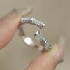 Anillo de dragón dorado pequeño del año del dragón para mujer, plata de ley s925, nicho abierto, de alta calidad, ligero, de lujo, con cola de dragón, nuevo producto