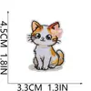 Parche Bordado Termoadhesivo Fiesta de Gatos Parche Bordado de Gatito de Dibujos Animados Parche Decorativo para Bolsa de Juguete de Moda Lindo Miau Miau