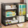 Estantería de escritorio, estante de almacenamiento para libros ilustrados infantiles, atril de escritorio, organizador de libros simple, estantería, caja de almacenamiento
