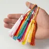 Atacado de Fábrica Ornamento Pendurado Estilo Antigo Marcador de Página Leque Festivo Tassel Colorido Embalagem Presente Cortina Pequeno Tassel