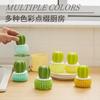 Cepillo de Limpieza Nano Cactus para Cocina del Hogar con Mango Cepillo Creativo de Maceta Bola de Limpieza Multifuncional que no suelta pelusa