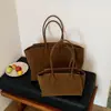 Bags2026 Transfronteiriça Nova Vintage Estilo Old Money Bolsa de Ombro Tote Grande Capacidade High-End para o Dia a Dia Bolsa Feminina