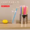 Canudos grossos descartáveis, embalados individualmente, canudos grandes, plástico de grau alimentício, canudos coloridos transparentes para uso comercial em lojas de milk tea