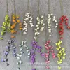 Nuevo Modelo de Hierba de Llama Realista de 2 Ramas para Salones de Bodas, Flores Artificiales Altas para Arreglos de Boda, Decoraciones de Pasillos de Hotel, Flores de Seda