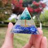 Comércio Exterior Transfronteiriço Novo Produto Pirâmide de Cristal Cascalho Cola Resina Decoração de Mesa para Casa Escritório Artesanato Atacado