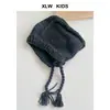 Gorro de Punto Clásico Sencillo de Color Liso para Niños y Niñas Gorro Protector para Orejas Estilo Coreano Otoño e Invierno Gorro de Lana para Bebé