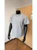 Camiseta de Manga Corta para Hombre con Hombro Normal, Cuello Pequeño Desestructurado Estilo Americano, Top Elegante Verano 2025 con Mangas Tres Cuartos