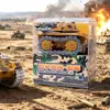Tanque de guerra modelo camuflaje juguete de plástico para niños, juguete educativo, venta al por mayor