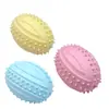 Suministros Mayoristas para Mascotas: Juguete Interactivo de Mordida y Limpieza Dental para Perros, Pelota de Rugby Rebotante para Mascotas