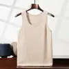 Outono e Inverno Caxemira Gola U Alça Masculino Cor Sólida Camiseta Interna Colete Tricotado Solto Sem Mangas Colete
