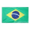 Fabricantes de bandeira do Brasil 90*150cm Bandeira de poliéster 3 * 5 pés Fornecimento transfronteiriço Bandeira do Brasil em estoque atacado