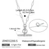 Accesorios de Collar de Acero de Titanio con Barra en T Jieding Joyería Transfronteriza para Cuello de Mujer Cadena para Clavícula de Acero Inoxidable Exclusivamente para Ventas Transfronterizas