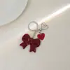 Estilo Dulce y Fresco Transfronterizo Encaje Perla Lazo Colgante Nuevo Diseño Creativo Dulce Simple Exquisito Llavero