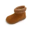 Zapatos Coreanos para Niños 2025 Otoño e Invierno Nuevos Imitación Piel de Cordero Todo en Uno Versátiles y Lindos Botines Cortos de Peluche para Niñas
