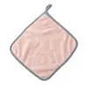 Toalla de Mano Colgante Pequeña de Terciopelo Coral Fresco Trapo de Cocina Absorbente que no suelta pelusa Paño para Platos Paño de Limpieza