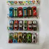 Juego de Coches de Lata de Aleación Transfronterizos para Niños Juguete de Jardín de Infancia Modelo de Coche de Carreras Mini Resistente a Caídas con Retracción