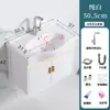 Gabinete de Baño Combinado de Aluminio Espacial Lavabo para Apartamento Pequeño Lavamanos de Balcón Lavabo de Baño Lavabo Doméstico de Gran Capacidad