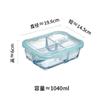 Lonchera de vidrio de borosilicato alto resistente a altas temperaturas horno microondas caja de vidrio para conservar alimentos tazón para conservar alimentos congelados vajilla de almacenamiento