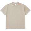 Código europeo y americano hombres hombro caído americano suelta algodón camiseta hombres marca de moda color sólido manga corta transfronteriza personalizada 240G