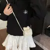 Nueva Bolsa de Accesorios para Niños, Dulce y Linda Bolso de Hombro de Princesa con Lazo, Elegante Mini Bolso Cruzado para Bebé de Lunares