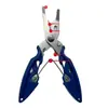 Pinzas de Pesca Multifuncionales de Nariz Curva, Pinzas para Quitar Anzuelos, Pinzas para Señuelos de Acero Inoxidable, Pinzas Multifuncionales Fuertes para Cortar Línea de Pesca y Atar Anzuelos