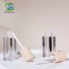 Tubo cuadrado transparente de pared gruesa para brillo de labios nuevo de fábrica 3 ml tubo de color de labios tubo vacío AS tubo de lápiz labial material de empaque cosmético