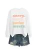 Lo siento No Puedo Nadar Cumple Amazon Ebay Sitio Independiente Moda Casual Sudadera de Otoño e Invierno para Mujer