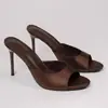 Comércio Exterior Transfronteiriço Verão 2026 Novos Sapatos Femininos Sandálias Bico Fino Abertos Slip-On Salto Alto Salto Agulha Sapatos