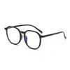 Nuevas gafas de prescripción que cambian de color para mujer, estilo influencer de moda, montura grande, mismo estilo que en TikTok, efecto adelgazante para caras grandes