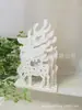 Adornos de Iluminación LED de Contrachapado para Navidad Artesanías de Iluminación LED Navideñas de Madera Forma de Ángel Iluminación